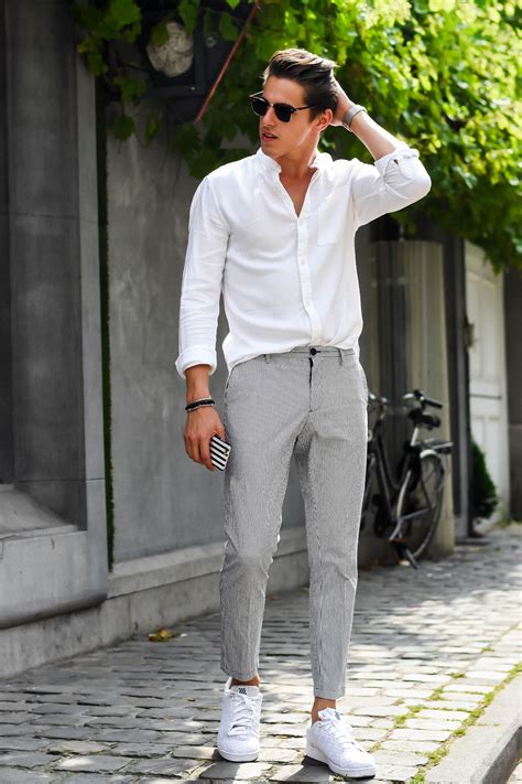White Sneakers Men Summer Outfits Men Beach Outfit Men Wedding