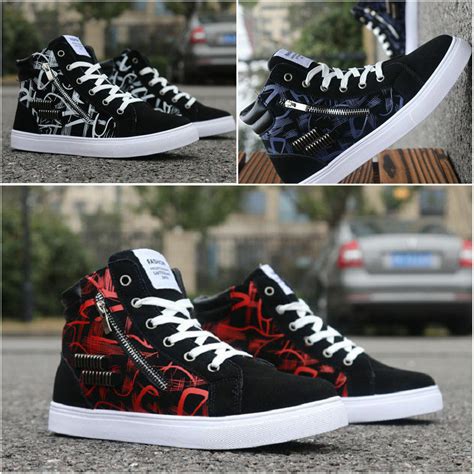 Shop men sneakers items by guess online. 2019 New Fashion Men's Casual High Top Sport Sneakers ...