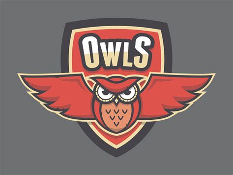 The Owls Mascot Final By Tyler Ackelbein On Dribbble