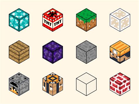 Minecraft Blocks By Clint Hess For Siege Media On Dribbble