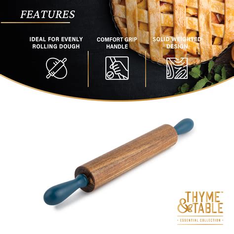 Thyme And Table Acacia Wood Rolling Pin