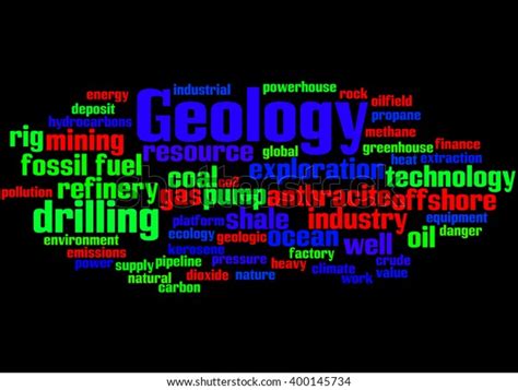 Geology Word Cloud Concept On White Stock Illustration 400145734