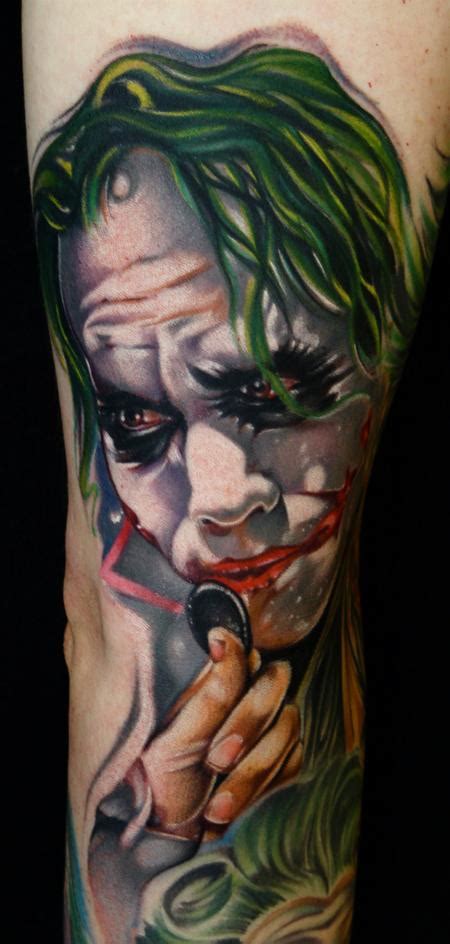 People who feel akin with the core nature of the joker tend to seek tattoos of that painted face. 30+ Awesome Heath Ledger Joker Tattoos
