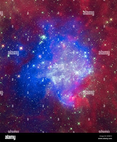 This Composite Of 30 Doradus Aka The Tarantula Nebula Contains Data