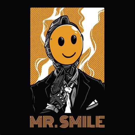 Mr Smile Ilustração Vetor Premium