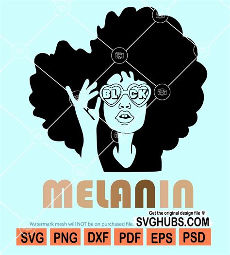 Melanin Queen Svg Afro Hair Svg Afro Woman Svg Black Girl Svg Images