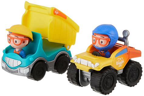 Blippi Mini Vehicle Including Dump Truck And Monster Truck Each With