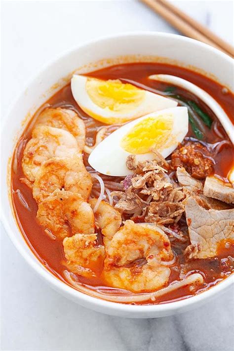 Penang prawn & pineapple curry. Penang Hokkien Mee (Prawn Noodle Soup ) - Rasa Malaysia