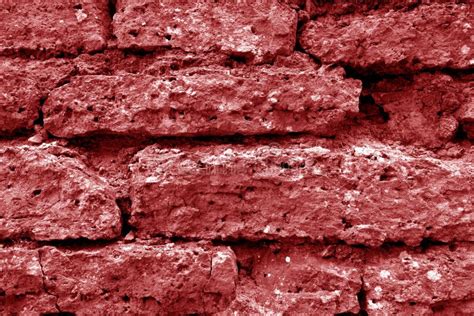 Old Grungy Brick Wall Texture In Red Tone Stock Image Image Of Grungy