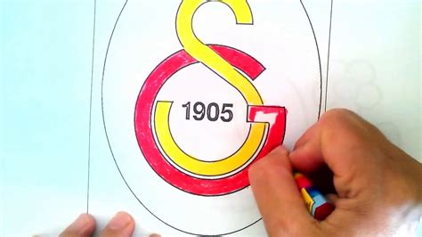 How to draw the galatasaray logo. GALATASARAY (GS) Boyama-Çiz ve Boya - YouTube