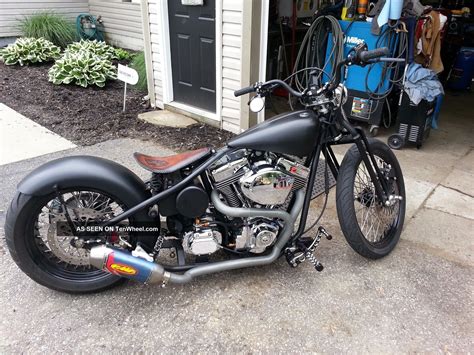 Matte black harley motorcycles on the market shoppok. 2010 Custom Built Bobber, Matte Black