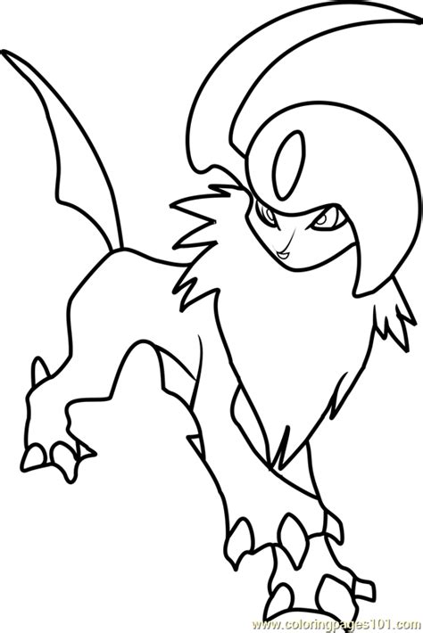 absol pokemon coloring pages Pokemon coloring pages absol at getcolorings.com