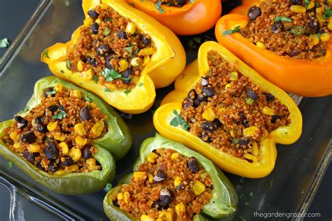 A new book by eddie garza, who combines innovative cooking techniques with traditional mexican staples, creating recipes that are both. Mexican Quinoa Stuffed Peppers | The Garden Grazer