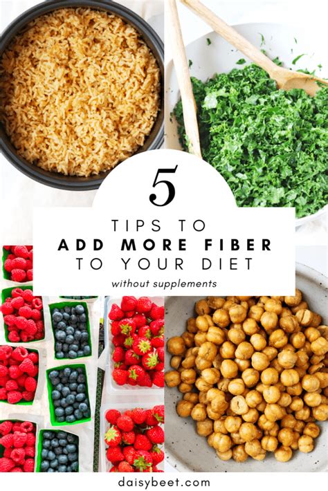 5 Tips To Add More Fiber To Your Diet Without Supplements • Daisybeet