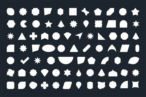 80 Basic Shapes Silhouette Graphic By Handriwrk · Creative Fabrica