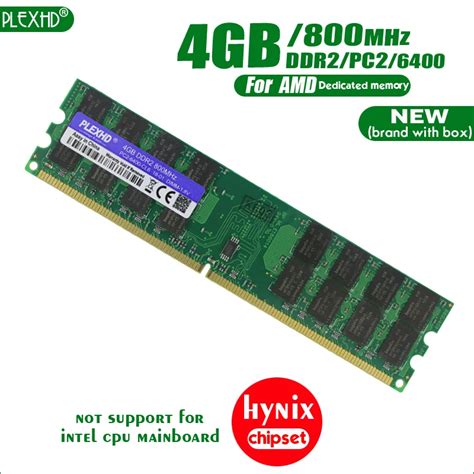 New Plexhd 4gb Ddr2 Pc2 6400 800mhz 4g Pc2 6400 For Desktop Pc Dimm