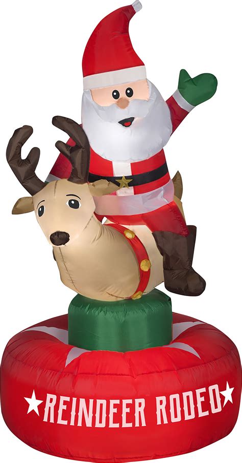 seasonal décor 4 4 gemmy airblown christmas inflatables reindeer inflatable yard decorations