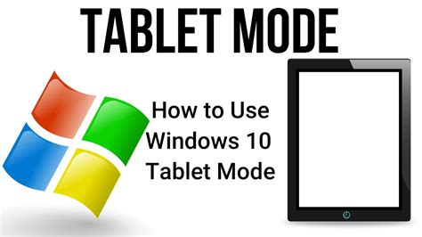 Windows 10 Tablet Mode How To Use Tablet Mode Youtube