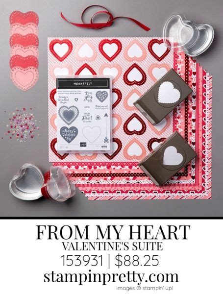 From My Heart Suite By Stampin Up 153931 Sneak Peek Valentine Day