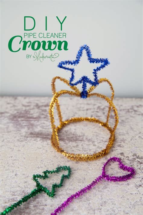 Simple Diy Felt Pipe Cleaner Crowns The Makerista