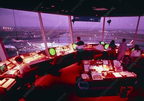 Interior Of Air Traffic Control Tower Stock Image T6100133