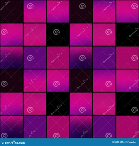 Abstract Modern Squares Seamless Pattern Texture Bright Purple B Stock