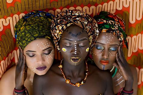 Tribal Fashion African Pretty Tribal People Makeup Women Hd