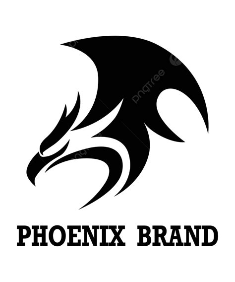 Phoenix Vector Logo In Black Exuding Dominance And Robustness Vector