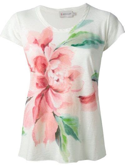 T Shirt Painting Fabric Painting Floral Print Tees Floral Tee Pink