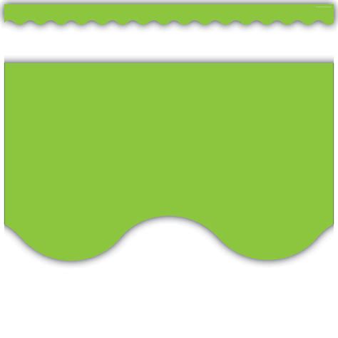 Lime Scalloped Border Trim Tcr6001 Teacher Created Resources