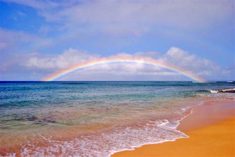 Hawaii Rainbow Maui Beach Print Travel Photography Etsy
