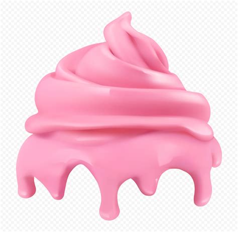 hd pink ice cream whipped cream png citypng