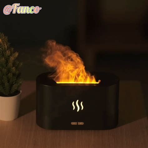 2022 New Trend Flame Aroma Diffuser Air Humidifier Water Atomizer 180ml