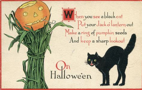 Maybe you would like to learn more about one of these? Image - Black Cat Vintage Halloween Postcard.jpeg ...