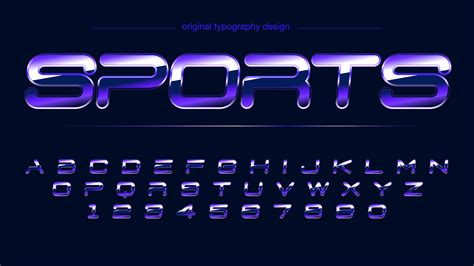 Purple Bright Chrome Sports Artistic Alphabet 940842 Vector Art At Vecteezy