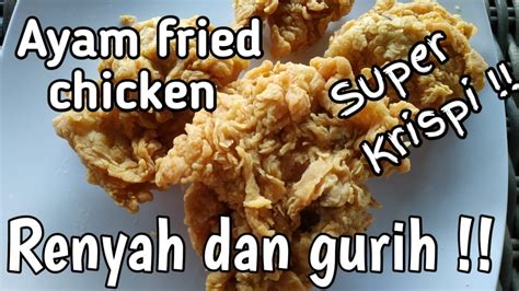 Makanan cepat saji atau fast food ini sudah banyak dijual melalui olshop khusus makanan. Cara membuat Ayam fried chicken super renyah - YouTube