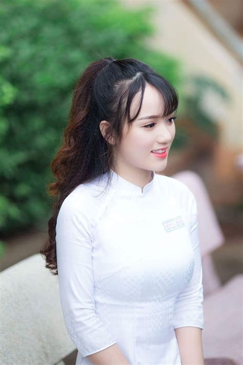 Áo Dài Trắng 42 In 2020 Asian Beauty Girl Chinese Beauty Beauty Girl