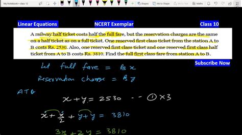 A railway half ticket costs half the full fare and the reservation