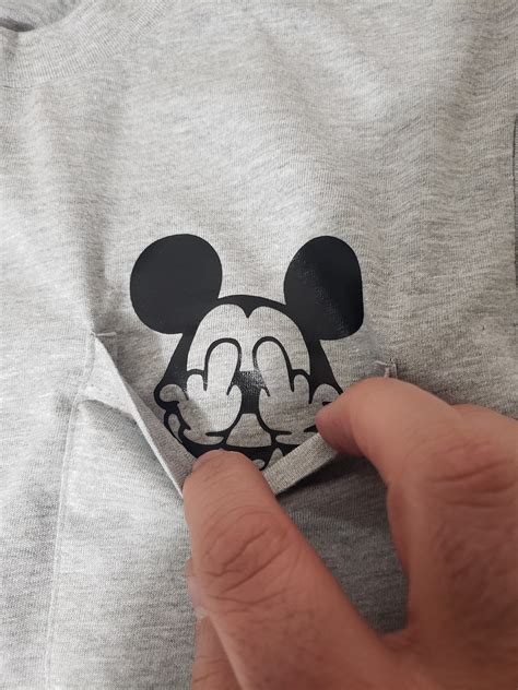 Mickey Mouse Middle Finger Pocket Etsy