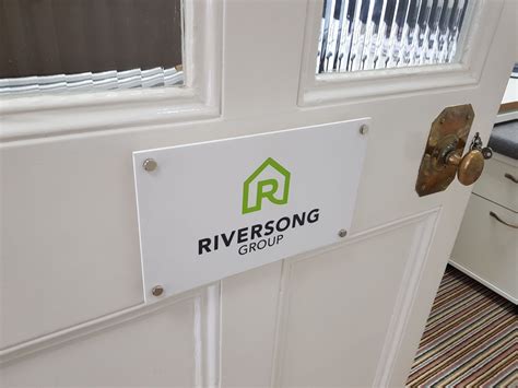 Acrylic Door Plaque With Vinyl Graphics Produced And Fitted By The