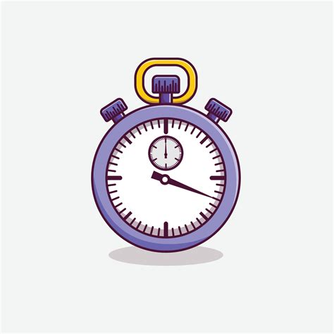 Stopwatch Timer Cartoon Icon Illustration 4570297 Vector Art At Vecteezy