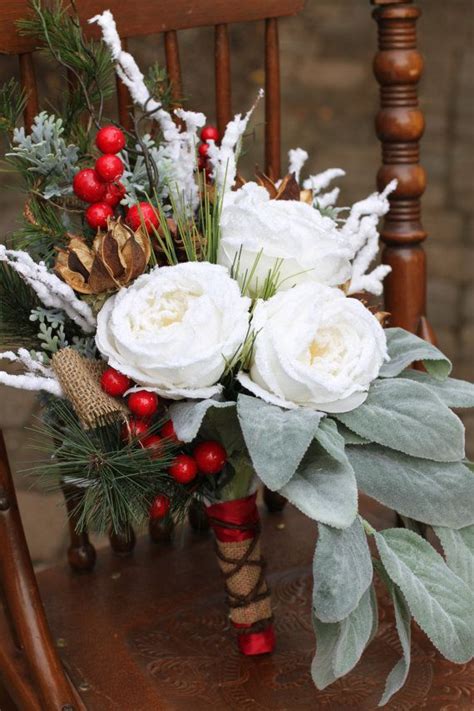 Picture Of Adorable Christmas Wedding Bouquets Traditional And Not Only