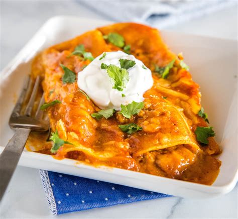Easy Ground Beef Enchiladas Recipe Dinners Dishes And Desserts