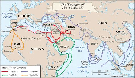 The Voyages Of Ibn Battuta The Most Well Traveled Man Before The