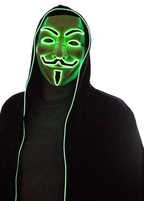 Halloween Masks Led Green Cool Mania