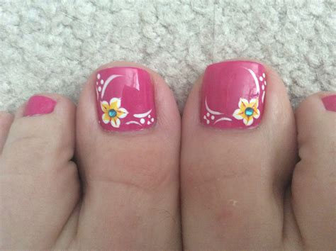 Find flower nail art from a vast selection of nail care, manicure & pedicure. Another summer pedicure | Flower toe nails, Summer toe ...