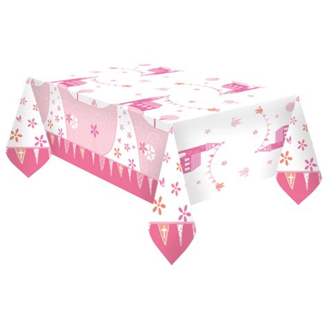 First Communion Tablecloth Holy Communion Pink Plastic Table Cover
