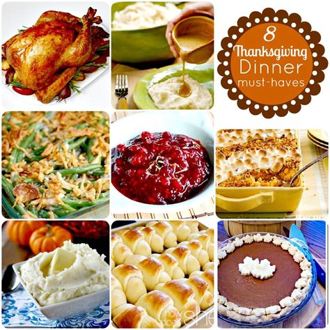 The centerpiece of contemporary thanksgiving in the united states and in canada is thanksgiving dinner, a large meal, generally centered on a large roasted turkey. 8 Thanksgiving Dinner Must Haves @Hip2Thrift (With images ...
