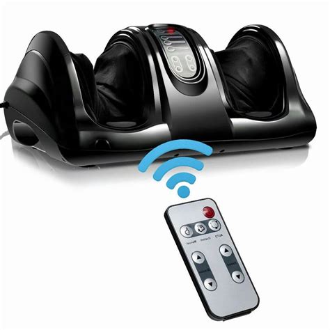 Foot Massager Skonyon Foot Massager Kneading And Rolling Leg Calf Ankle W Remote Black Walmart