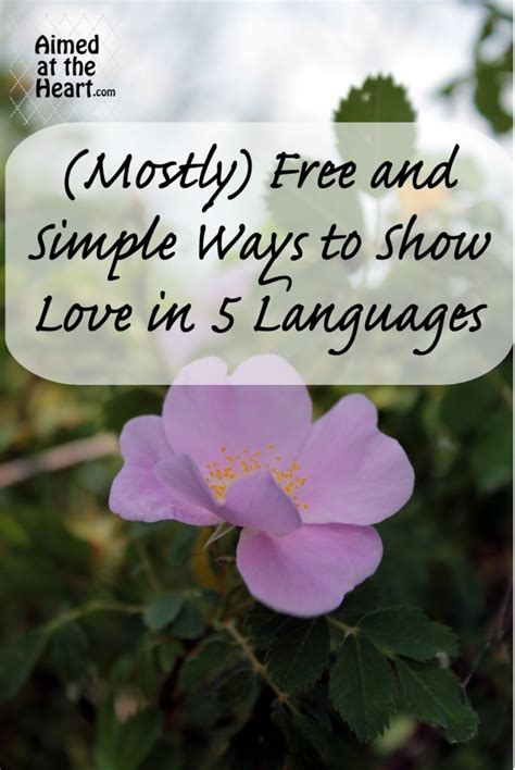 Mostly Free And Simple Ways To Show Love